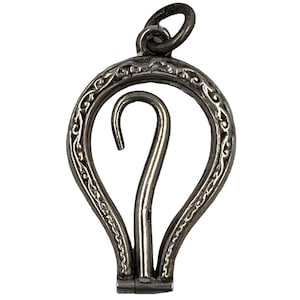 Antique Edwardian Sterling Silver Folding Button Hook Chatelaine Miniature