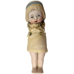 Antique 1910s Nippon Bisque Porcelain Doll without Arms As Is