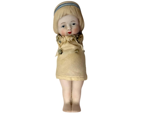 Antique 1910s Nippon Bisque Porcelain Doll without Arms As Is