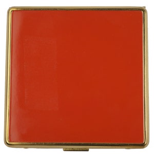 Vintage 1940s Elgin American Compact Powder and Rouge Red & Gold Excellent image 2