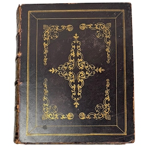Antique Illustrated “Life of Christ” by Rev. John Fleetwood – Gilt Leather Binding – Virtue & Co. – c. Mid-19th Century