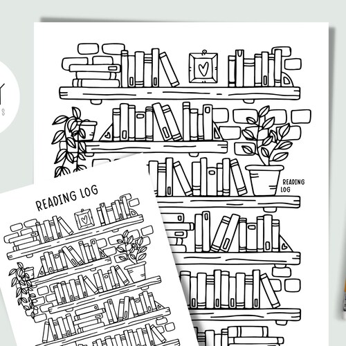 Printable Reading Journal Reading Log Book Tracker Reading Etsy