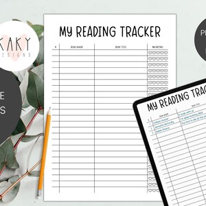 Printable Reading Tracker | Reading Log | Books I've Read | Book Log ...