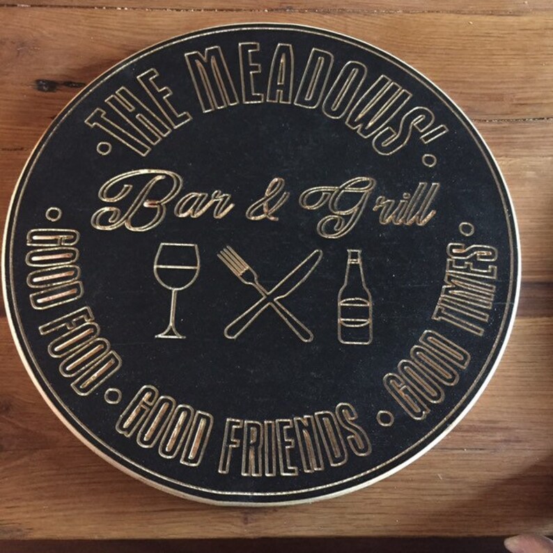 Bar And Grill Sign Personalized Sign 11 15 20 23 Etsy