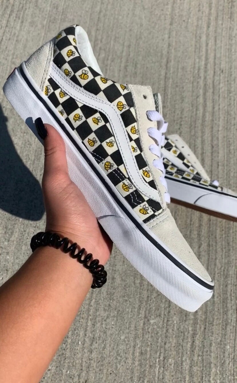 vans bee check old skool