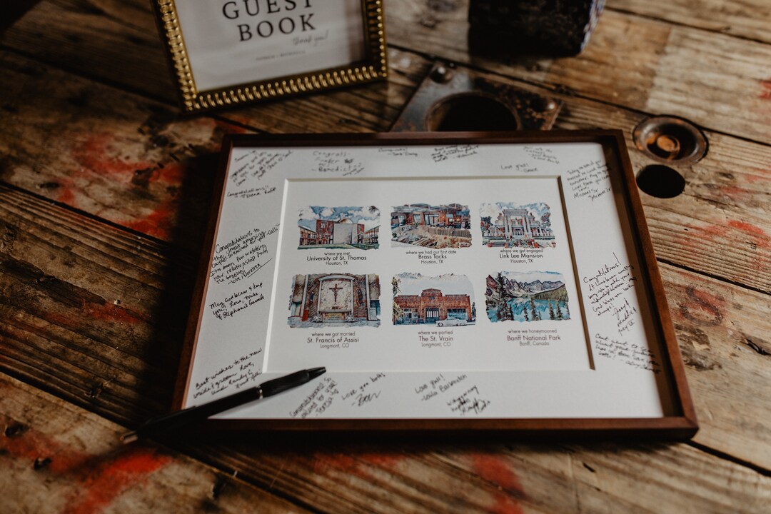 Wedding Guest Book, Engagement Gift, Wedding Gift, Custom Guest Book
