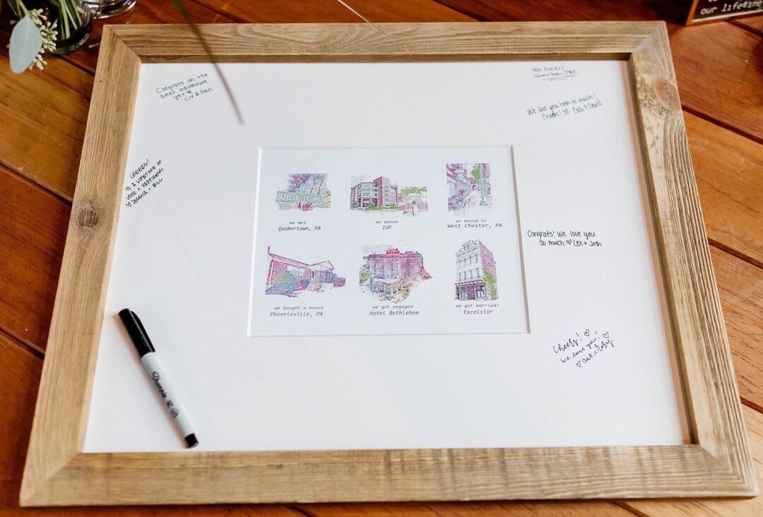 Wedding Guest Book, Engagement Gift, Wedding Gift, Custom Guest Book