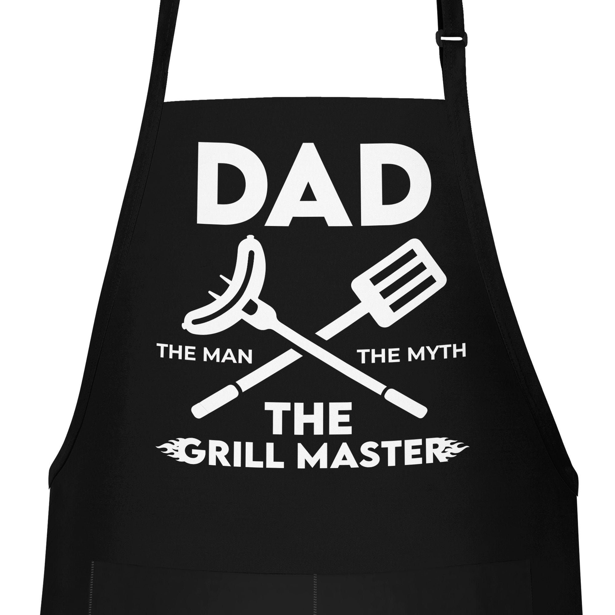 Dad Apron The Man The Myth The Grill Master Apron For Dad Etsy