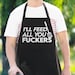 Funny Apron, I'll Feed All You Fuckers, Dad Gift, Funny Gifts, Gifts For Men, Aprons For Men, Grill Gift, Father Day, Dad Birthday Gift 