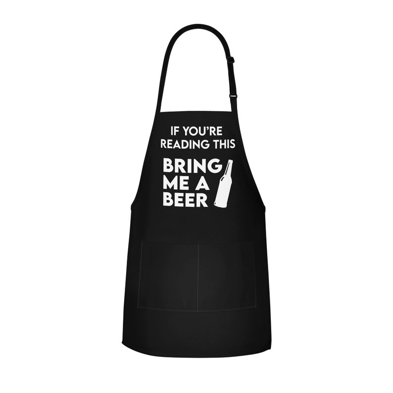 Funny Apron For Men If You're Reading This Bring Me A Etsy