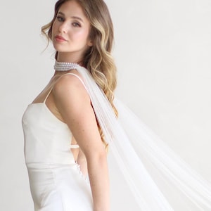 Pearl Choker Bridal Scarf