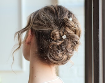 Pearl Hair Pins, Bridal Pearl Clusters