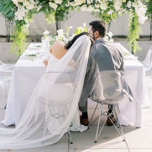 Ultra Soft Wedding Veil, English Net, Cathedral, Single Layer, Bridal Veil image 3