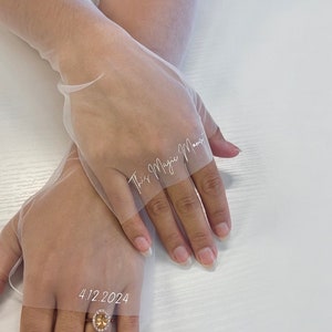 Bridal Gloves, Tulle Fingerless Sleeves image 10
