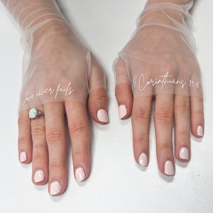Bridal Gloves, Tulle Fingerless Sleeves image 6