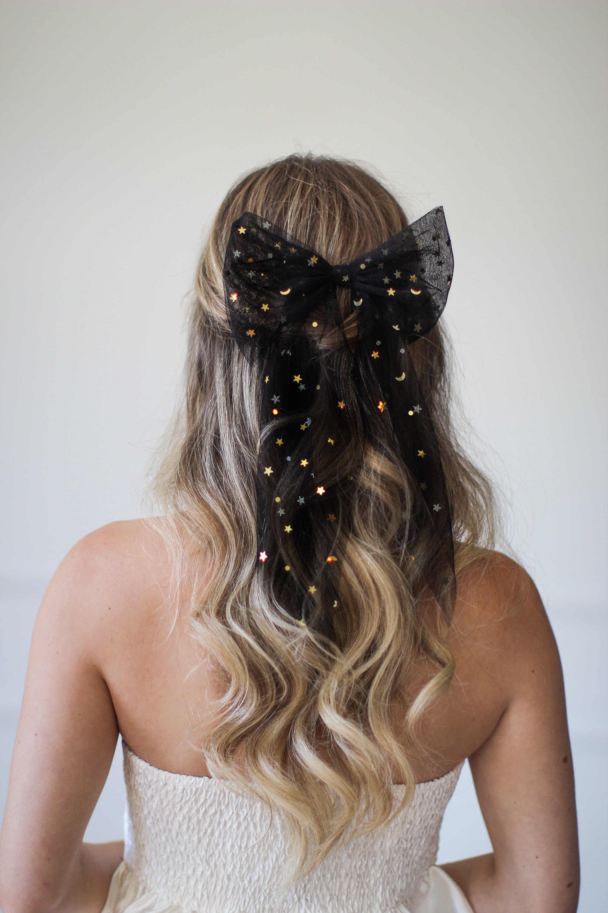 Stunning studded pearl bridal hair bow with barette snap clothes ￼ Pearl Bow Hair Clip - Etsy main image 2