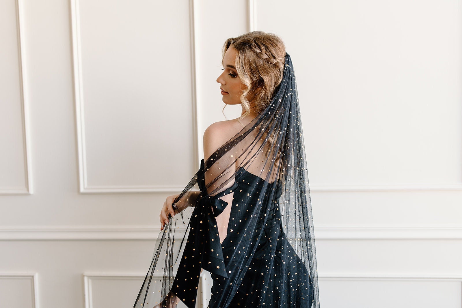 SALOME  Sheer Bridal Veil – Noon on the Moon