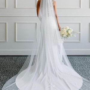 English Net Veil, Ultra Soft, Sleek Wedding Veil