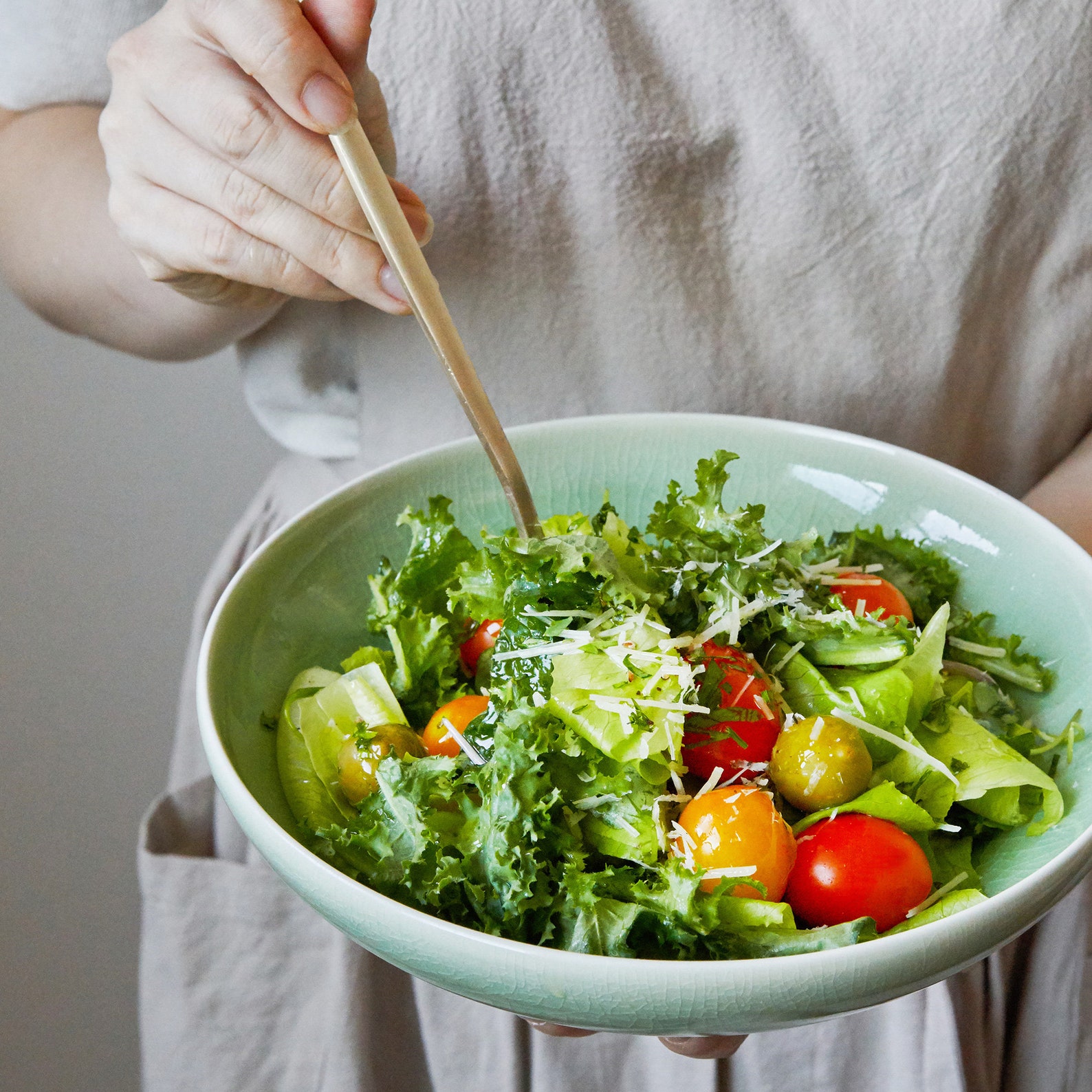 Korean Celadon Ceramic Salad Bowl Main Dish Beautiful green Etsy