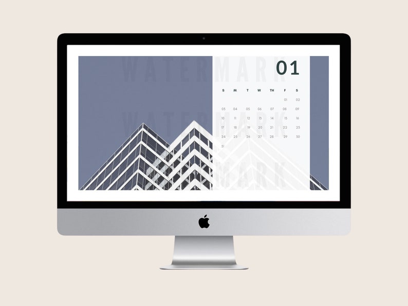 2021 Aesthetic Architecture Monthly Desktop Calendar | Etsy