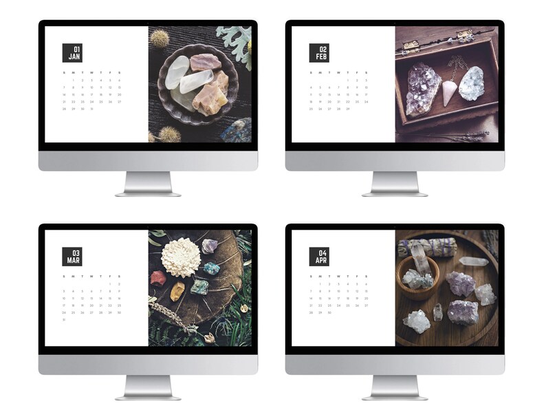 Computer Monitor Ribbon Calendar 2024 Desktop Calendar Wallpaper, Computer Wallpaper, Background, Mac ...