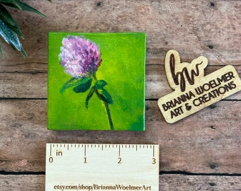 Miniature Wildflower paintings | Original Kansas wildflower acrylic paintings | Small flower art
