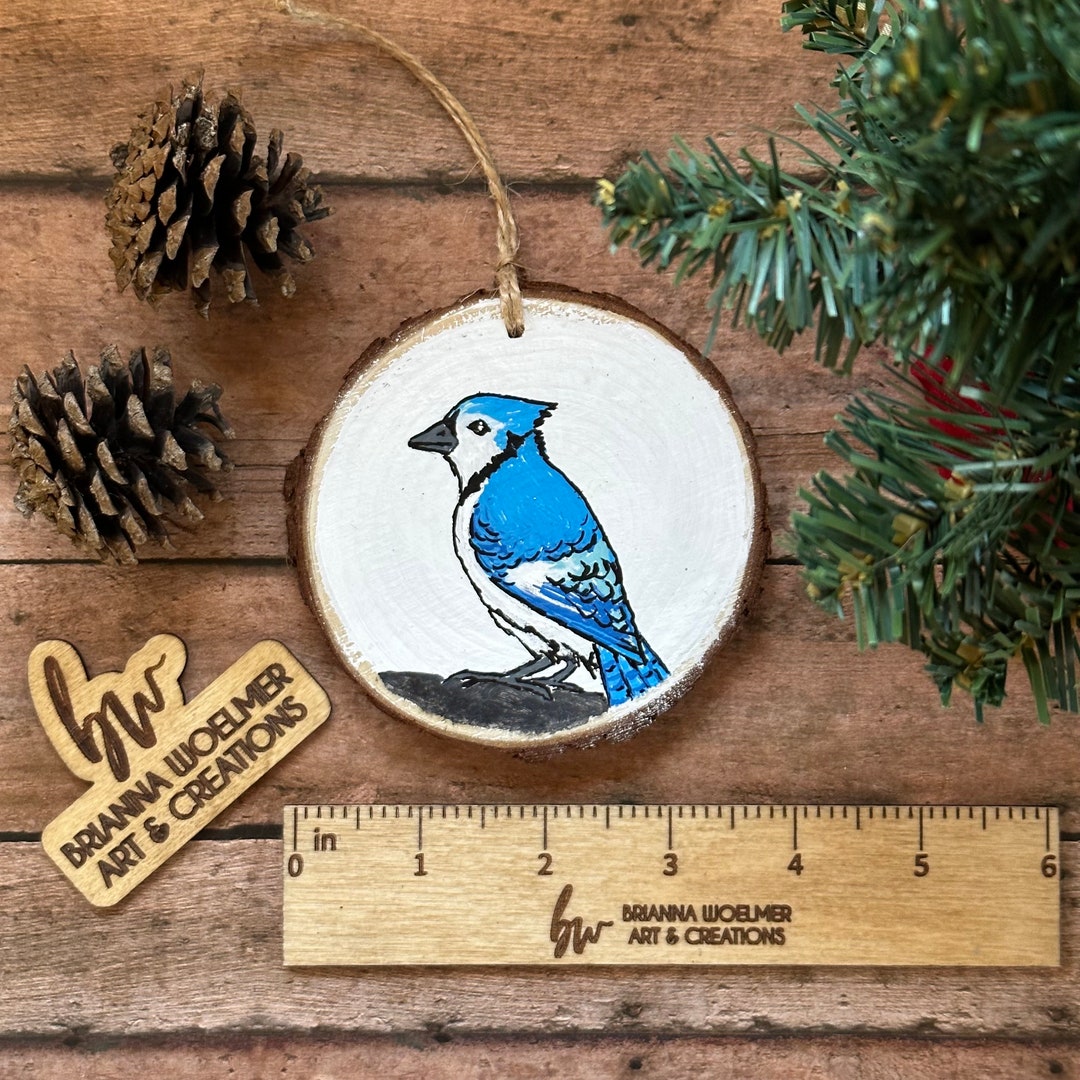 Blue Jay Ornament Blue Jay Christmas Ornament Bird Ornament Blue Jay