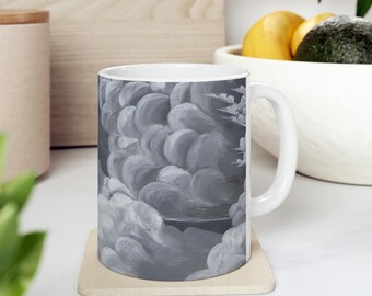 Moody Storm Clouds Coffee Mug | Dark Clouds Ceramic Mug | Cloud Art | Mug for Coffee, Tea, or the Tears of Your Enemies
