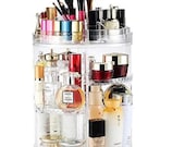 Ram Rotating Makeup Organiser 360 Degree Crystal Adjustable Cosmetic Lipstick Bottles Foundation Holders Perfume Makeup Stand