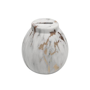 Ram® Marble Effect Ceramic Money Pot Savings Piggy Bank SMASH TO OPEN