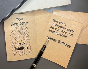 One In A Million Happy Birthday Card