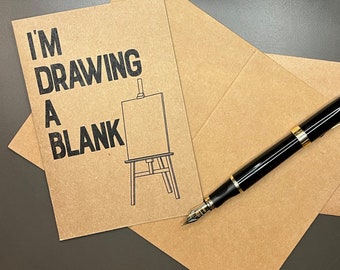 I'm Drawing A Blank, Blank Inside Card