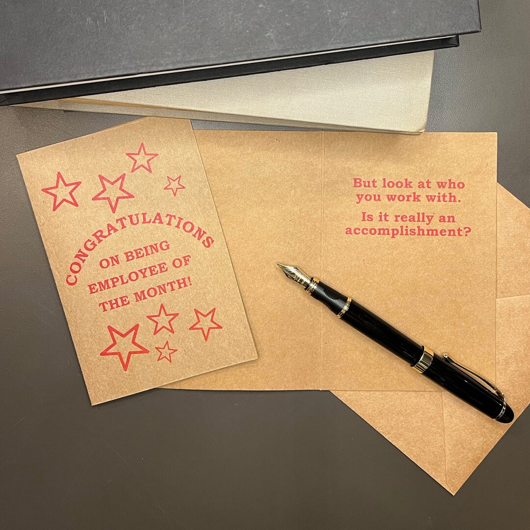Congratulations - Employee of the Month - Etsy