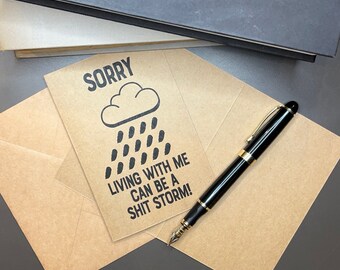 Blank Inside Card Shit Storm