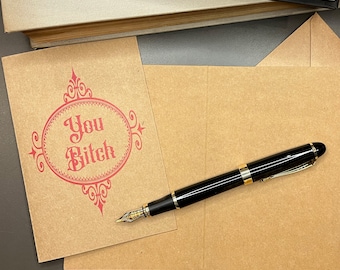 You Bitch, Blank Inside Card