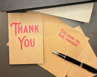 Thank You, The Bare Minimum