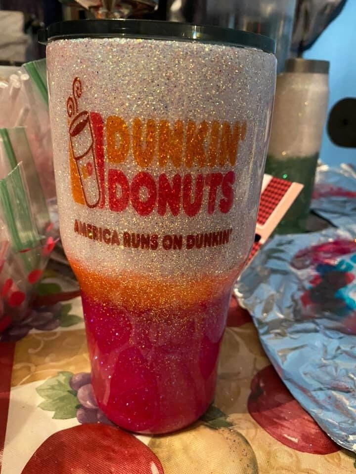 Dunkin Donuts tumbler Etsy