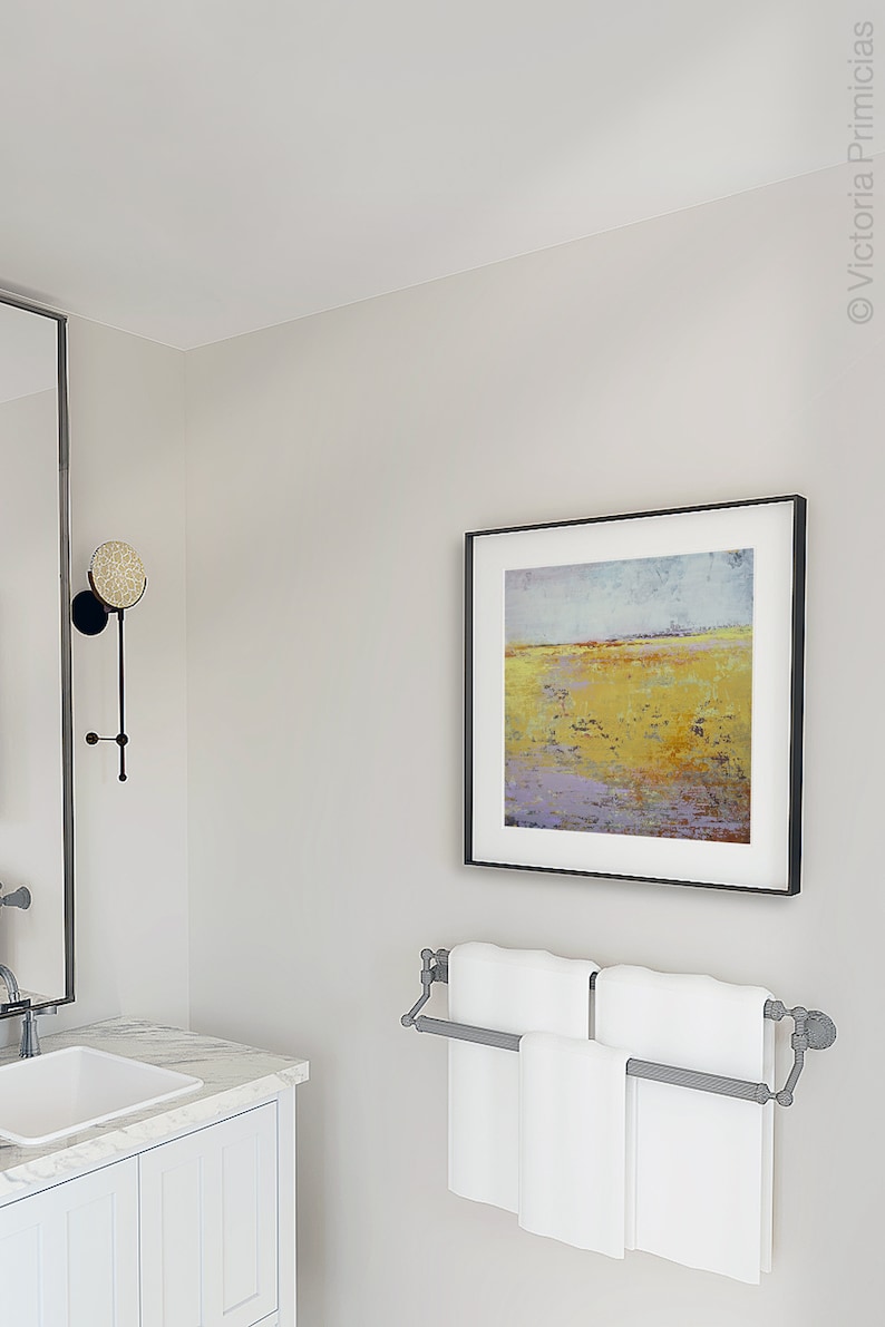 Yellow Bathroom Wall Décor Fine Art Prints Download for Etsy