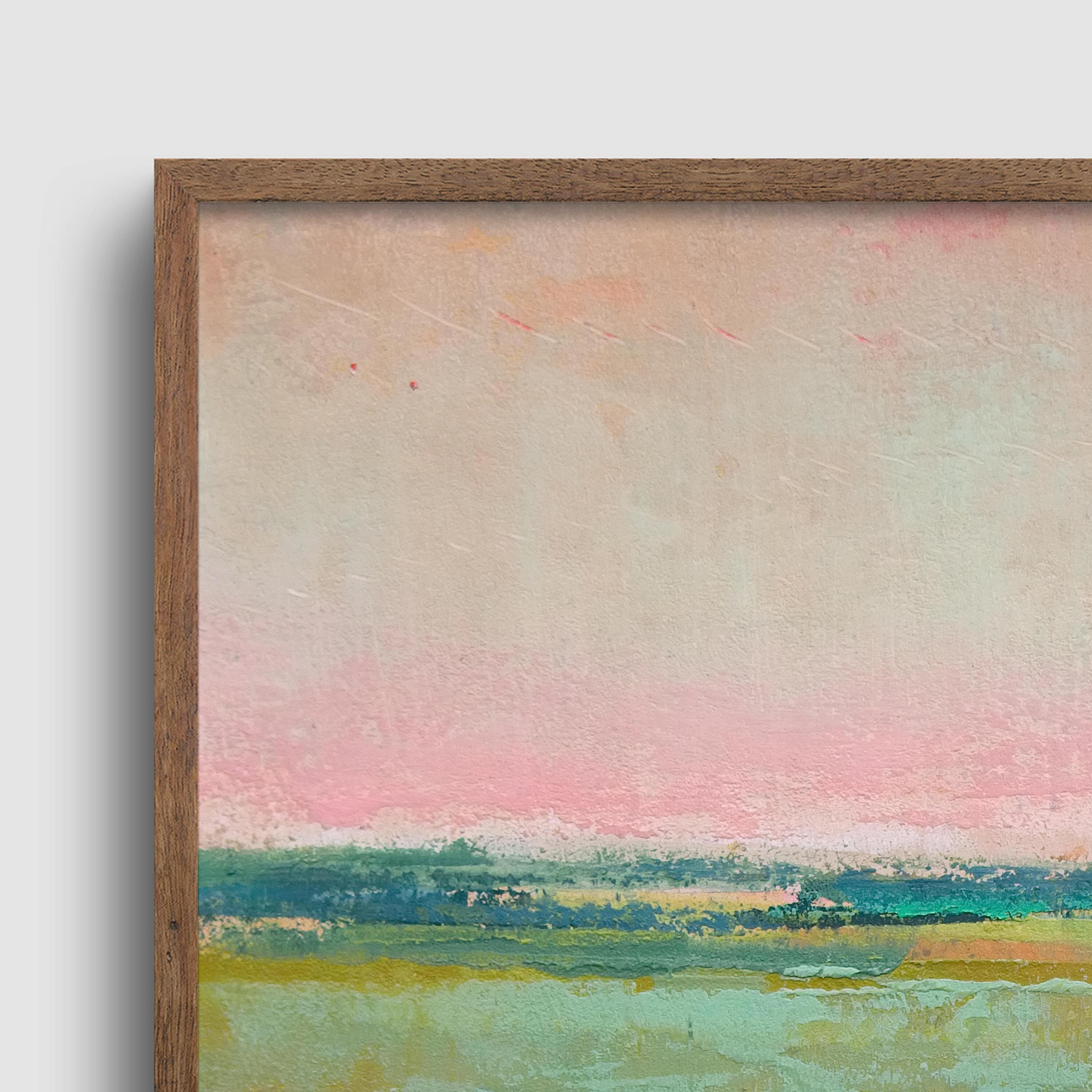 Abstract Landscape Bedroom Wall Art Over the Bed Green Etsy