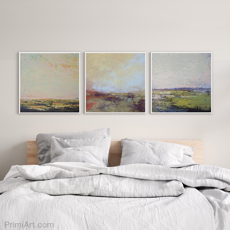 Digital Prints Download for Above Bed Abstract Landscape - Etsy