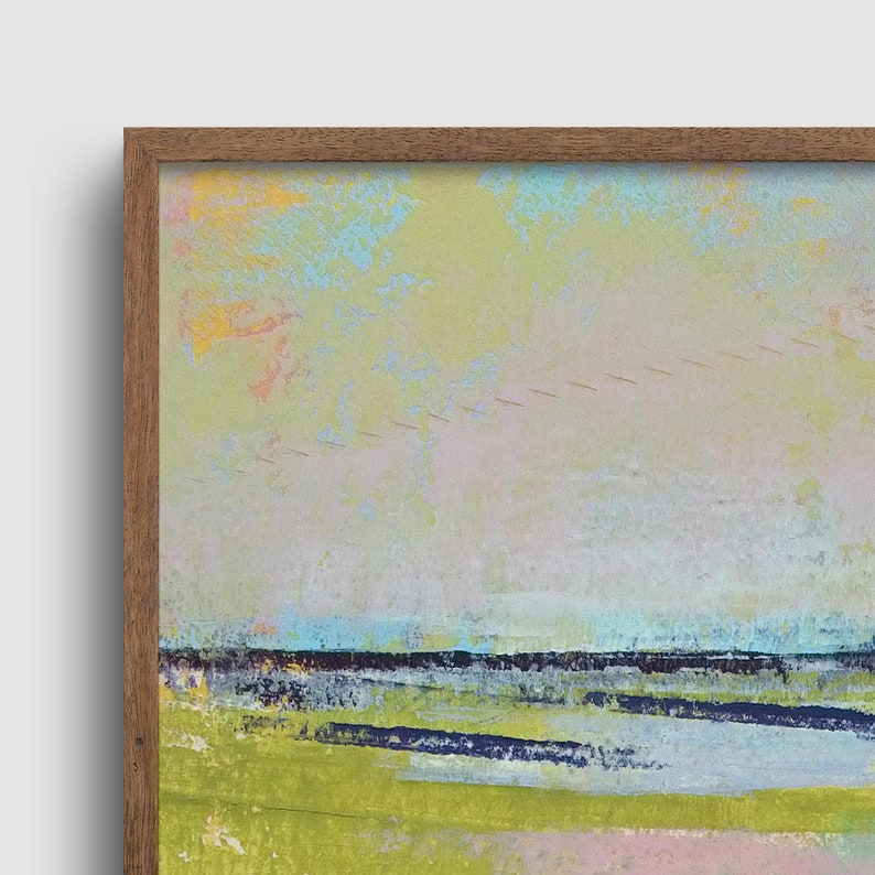 Teal Blue Kitchen Wall Art Printable Landscape Abstract Wall Etsy