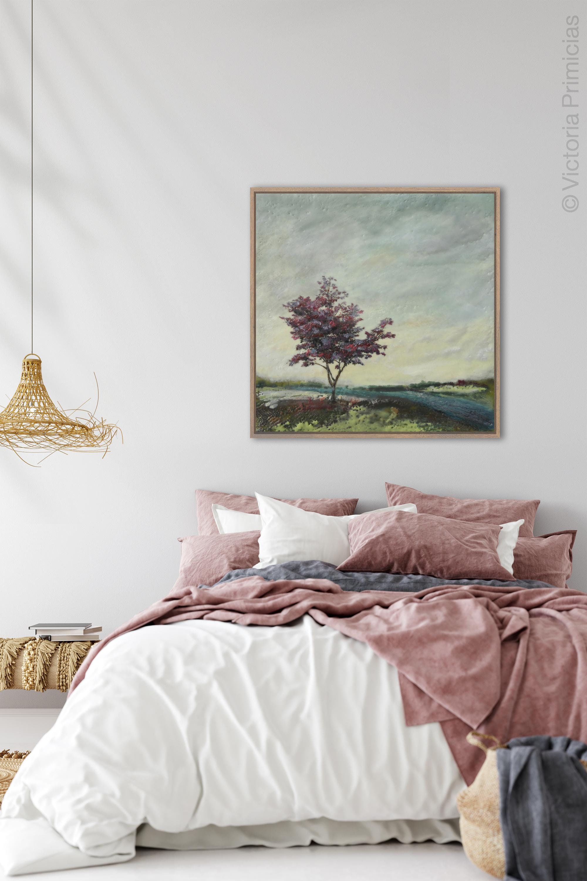 Maple Tree Painting JPG Single Tree Art for Living Room | Etsy