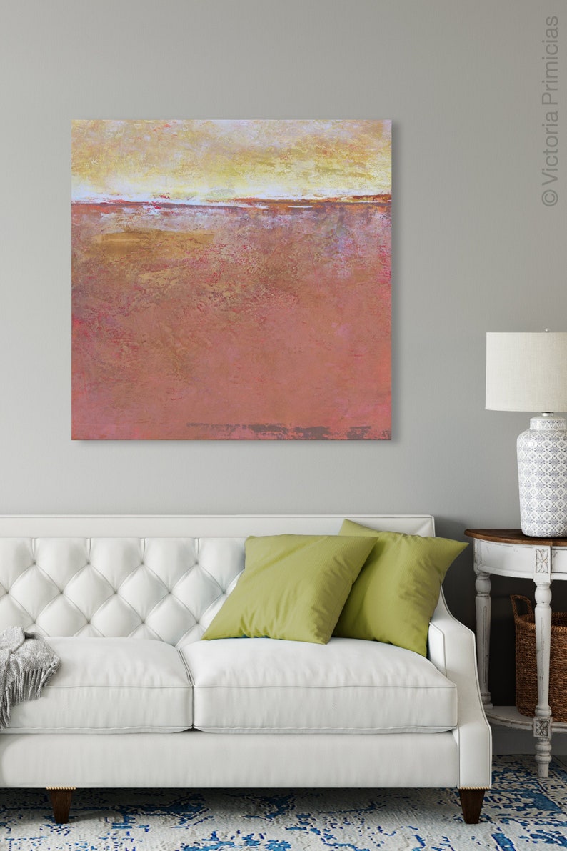 Red Abstract Canvas Wall Art Square Digital Prints Download Etsy