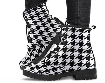 houndstooth boots