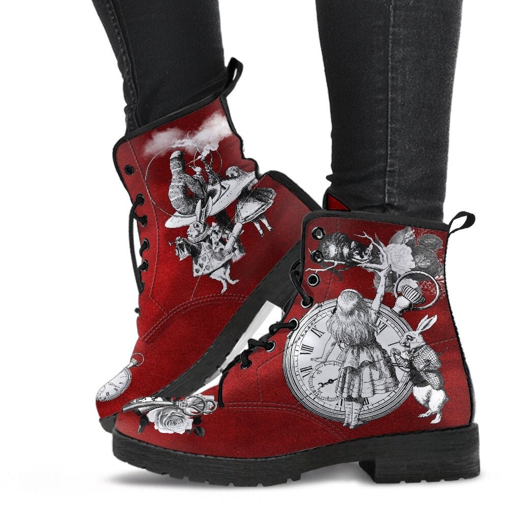 alice in wonderland combat boots