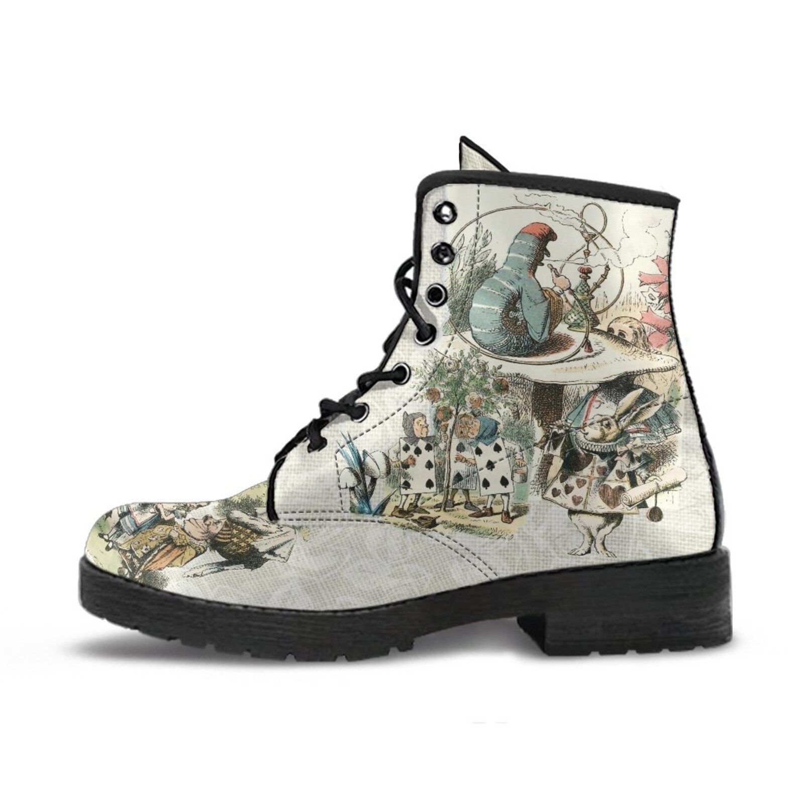 alice in wonderland combat boots