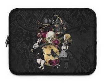 Laptop Sleeve-Alice in Wonderland Gifts 101 Goth Series, Gift Ideas