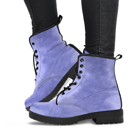 Combat Boots Purple Boots Boho Shoes Handmade Lace up Boots Vegan Leather Lace up Boots Women 90s Boots 2000s Boots Hipster Etsy Canada
