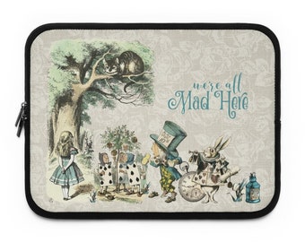 Laptop Sleeve-Alice in Wonderland Gifts 102 Vintage Series, Gift Ideas