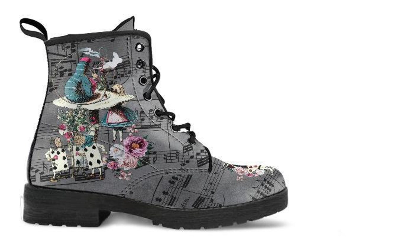 alice in wonderland combat boots